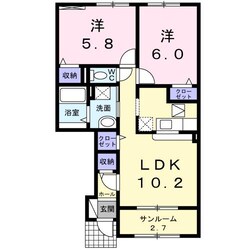 コテージ・アイリスの物件間取画像